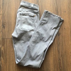7 for All Mankind Modern Straight Gray Jeans Sz 29